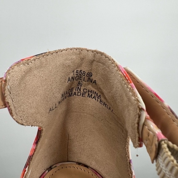 X appeal Angelina Floral Heels Ladies Size 8 1/2 - Picture 5 of 7